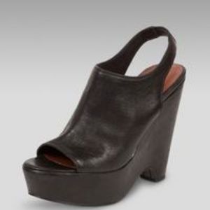 Elizabeth and James Platform Wedge Slingback Heels